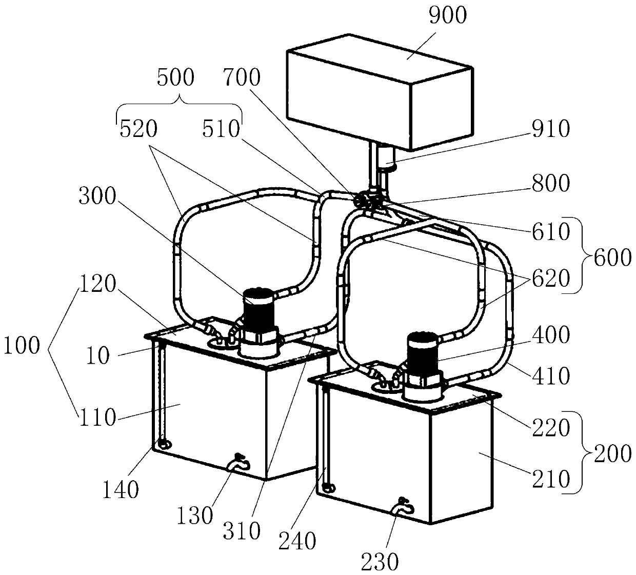 Liquid storage supply device