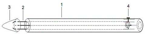 Catheter capable of adjusting hole size of head end