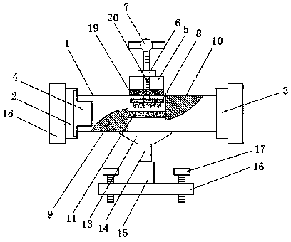 Pipeline connector structure convenient to replace and maintain