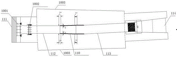 Novel shape deep hole with outlet water flow lateral diffusion reduction function