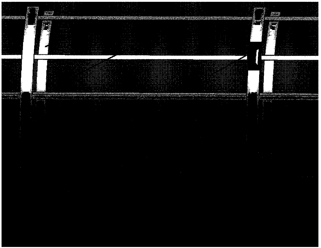 Whole dimension fatigue test fuselage lateral load loading design method