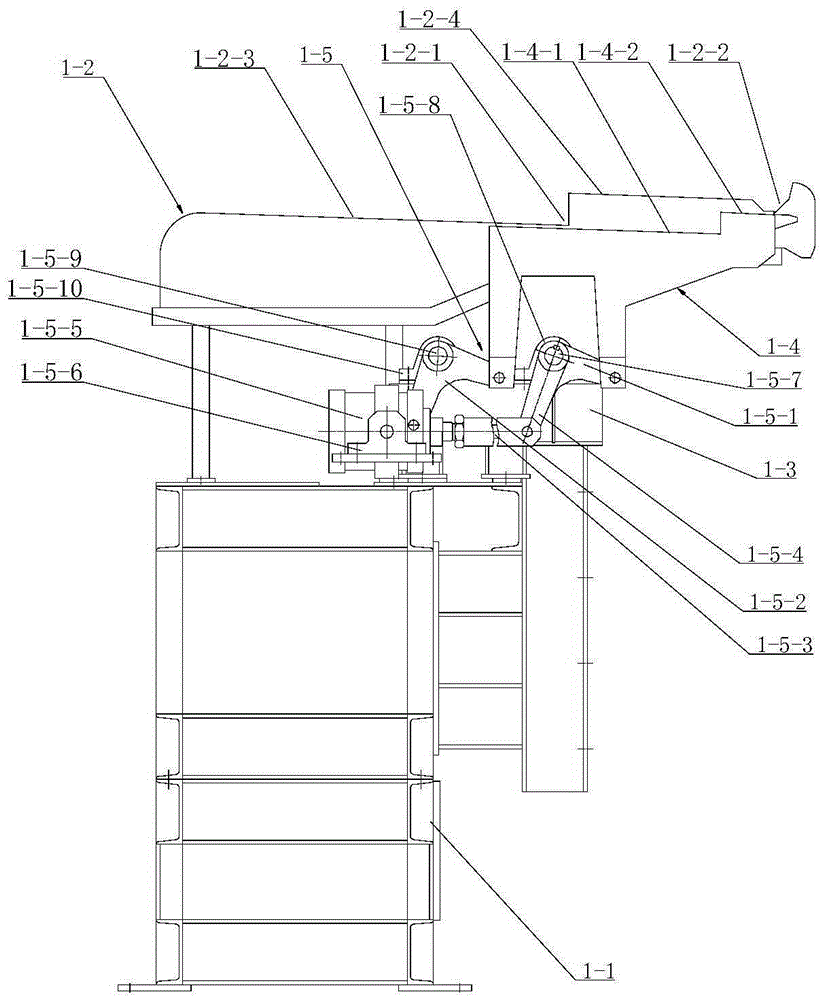 Manual detection auxiliary device for continuous production line of tubular products or bars