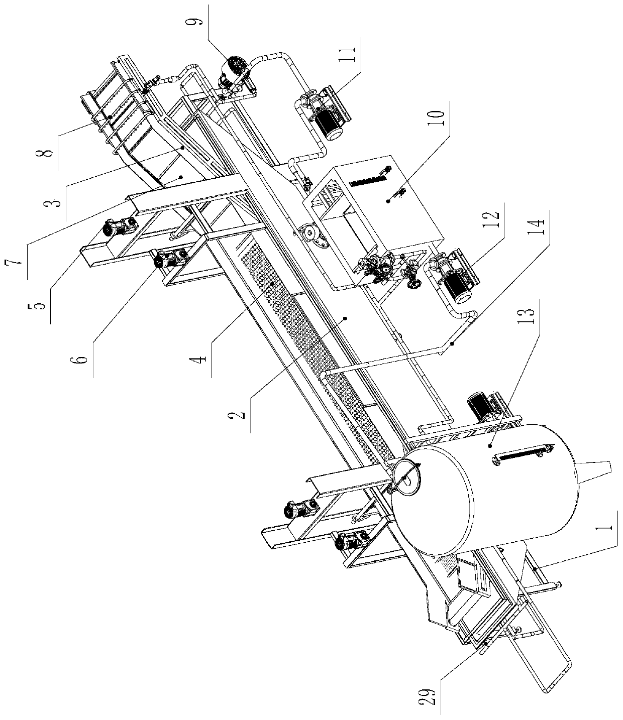 Automatic marinating production line and marinating method