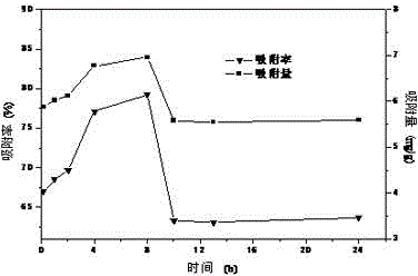 Method for repairing thorium (IV)-polluted water body by employing facultative marine fungi living body