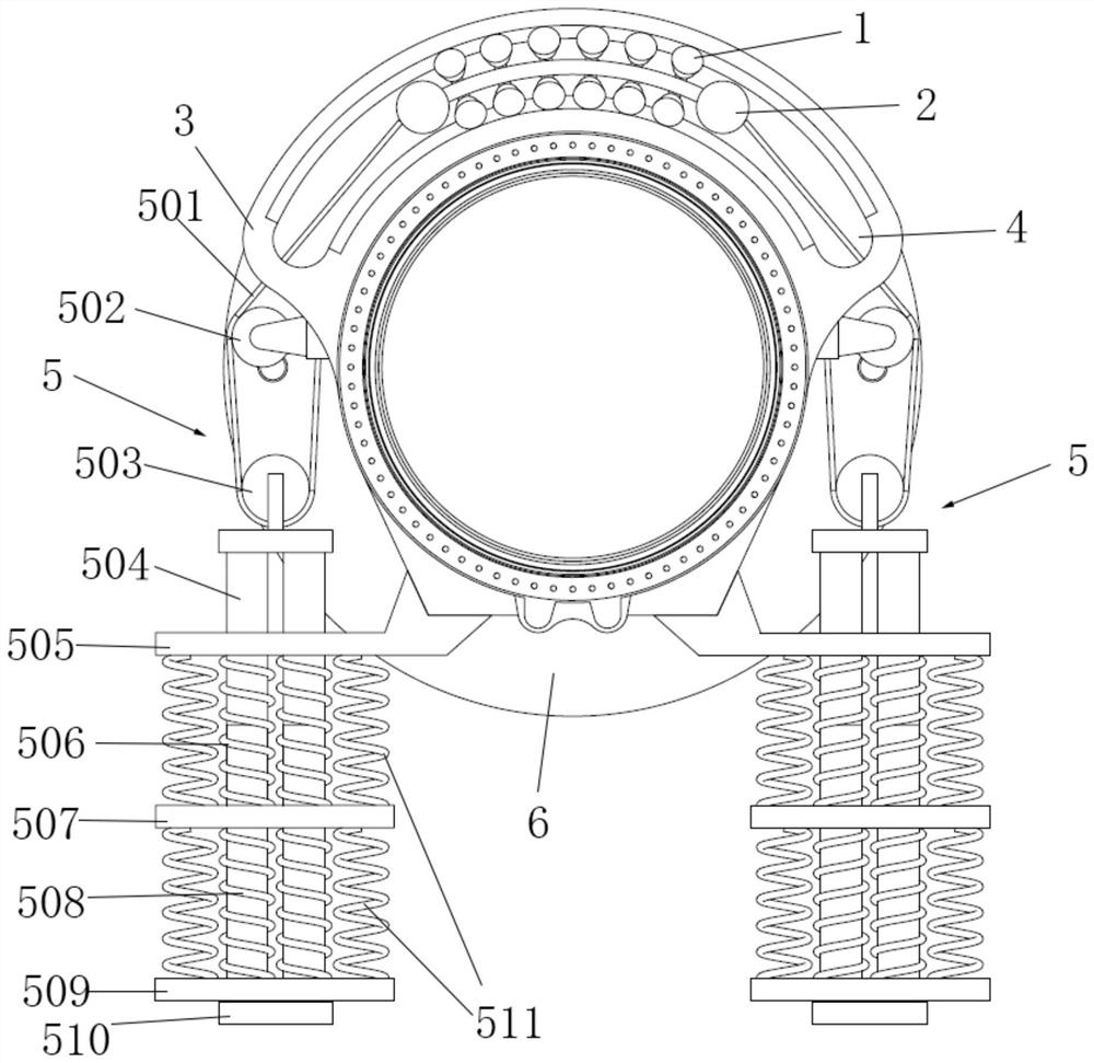 Flexible wind wheel locking device for braking system of anti-typhoon wind generating set