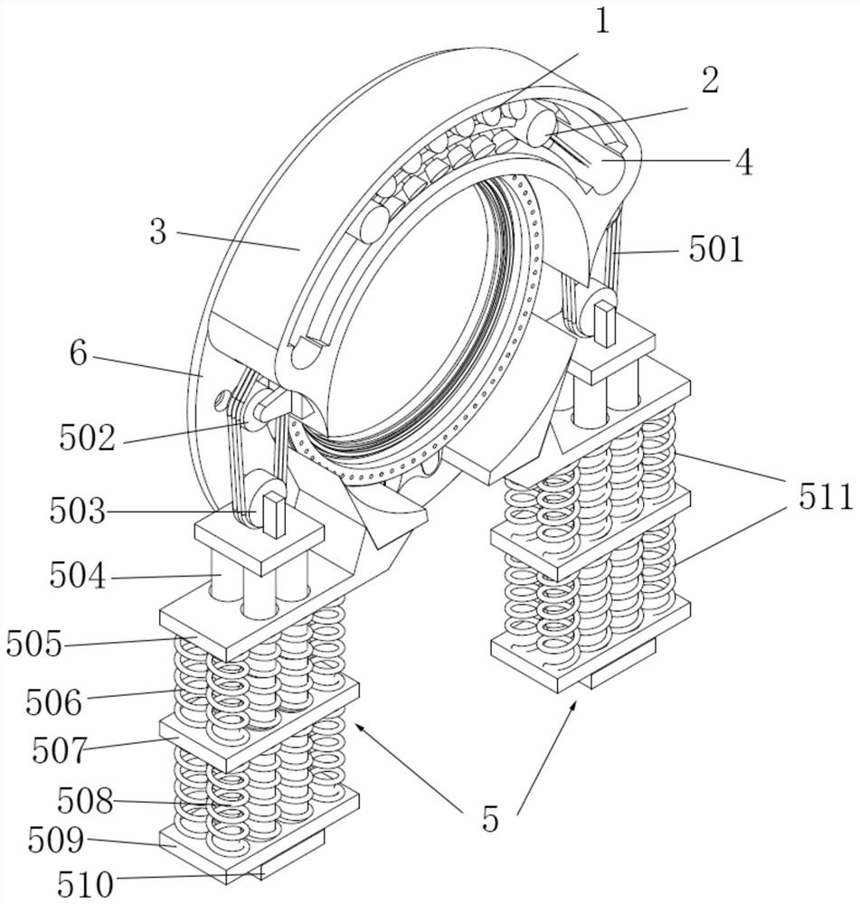 Flexible wind wheel locking device for braking system of anti-typhoon wind generating set