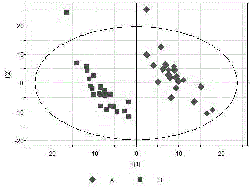 Method for establishing platform for analyzing and predicting cognitive impairment of diabetes based on metabonomics data