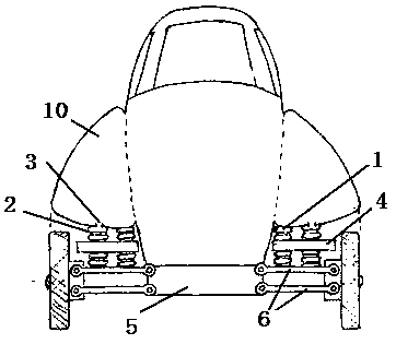 Retractable electric vehicle and retractable vehicle suspension damping system