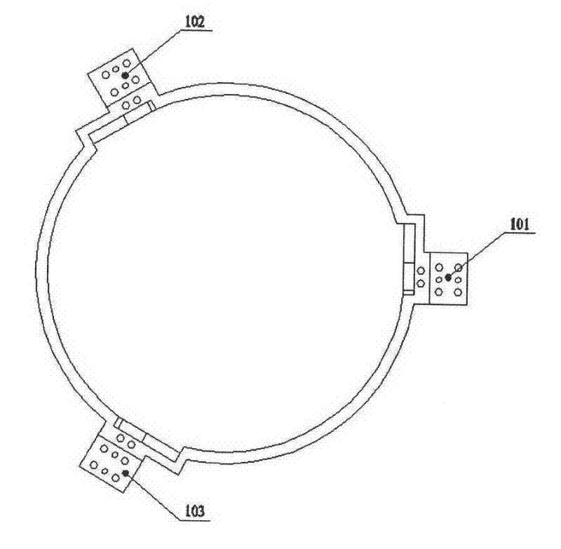 Flexible supporting method of large-aperture lens