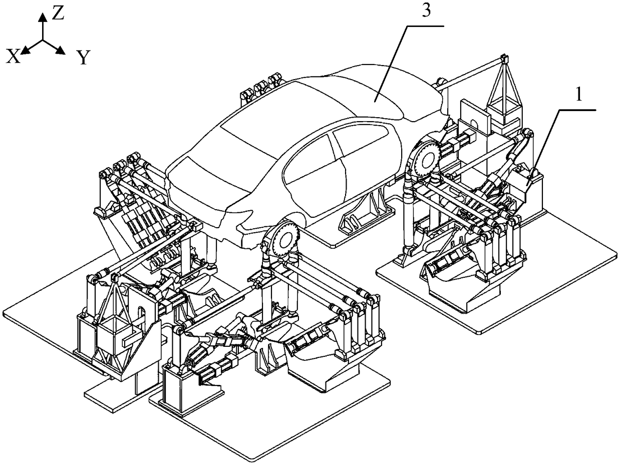 Vehicle road simulation system