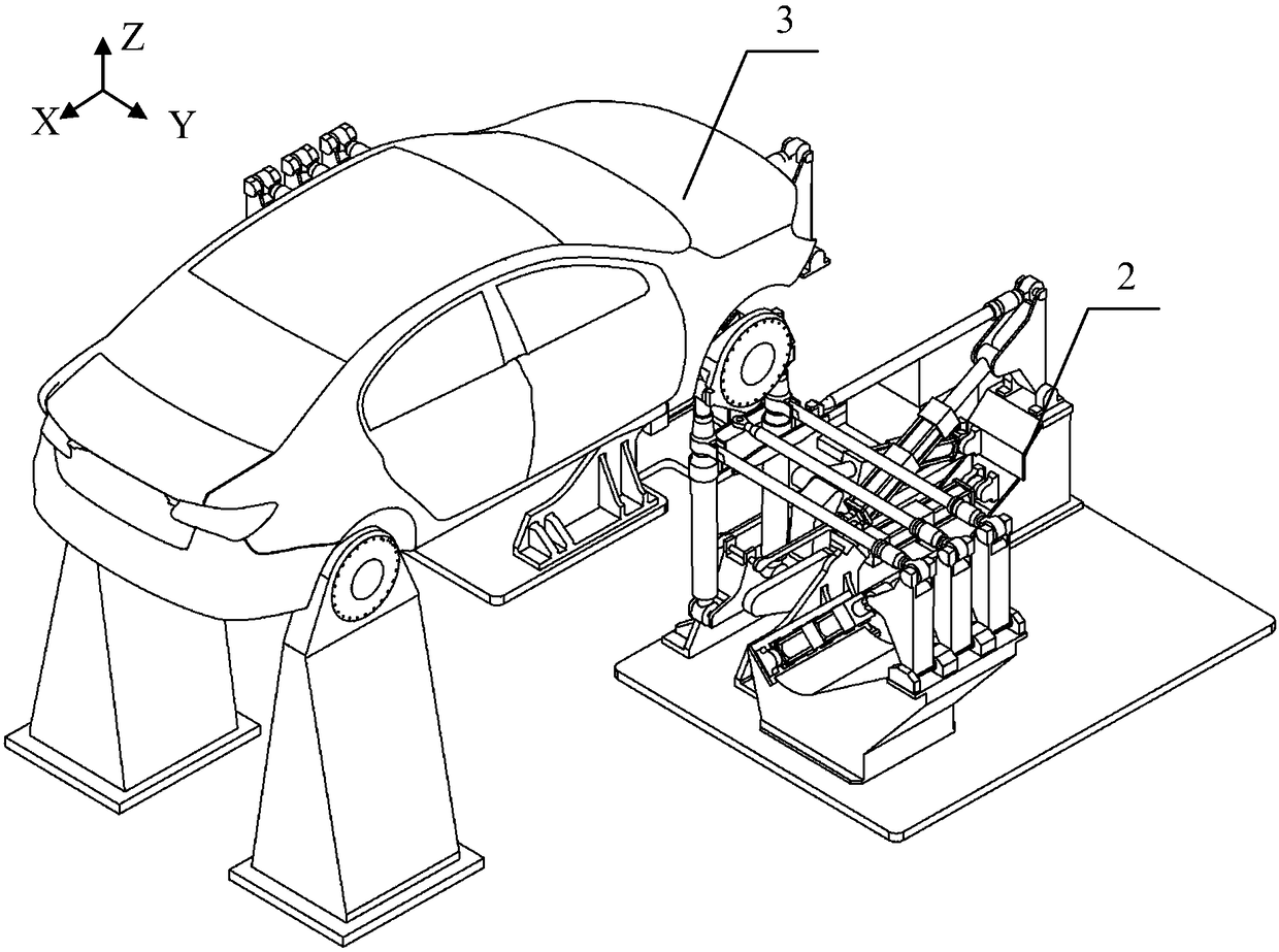 Vehicle road simulation system