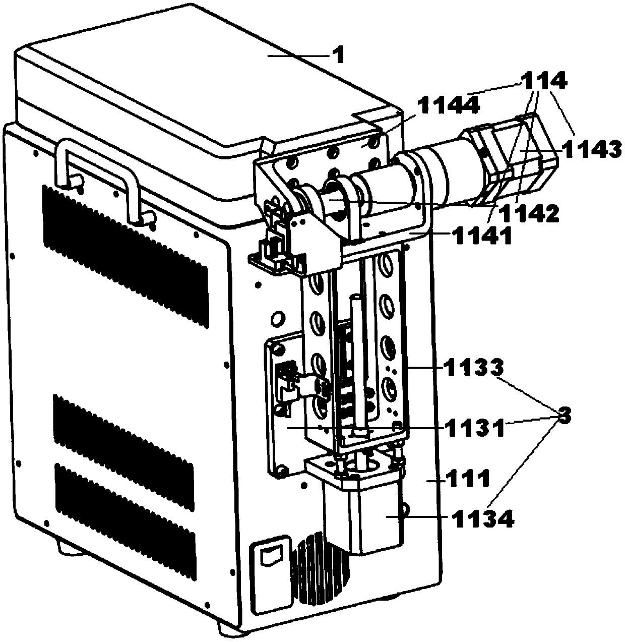 Hot cover device of gene amplification device and control method thereof