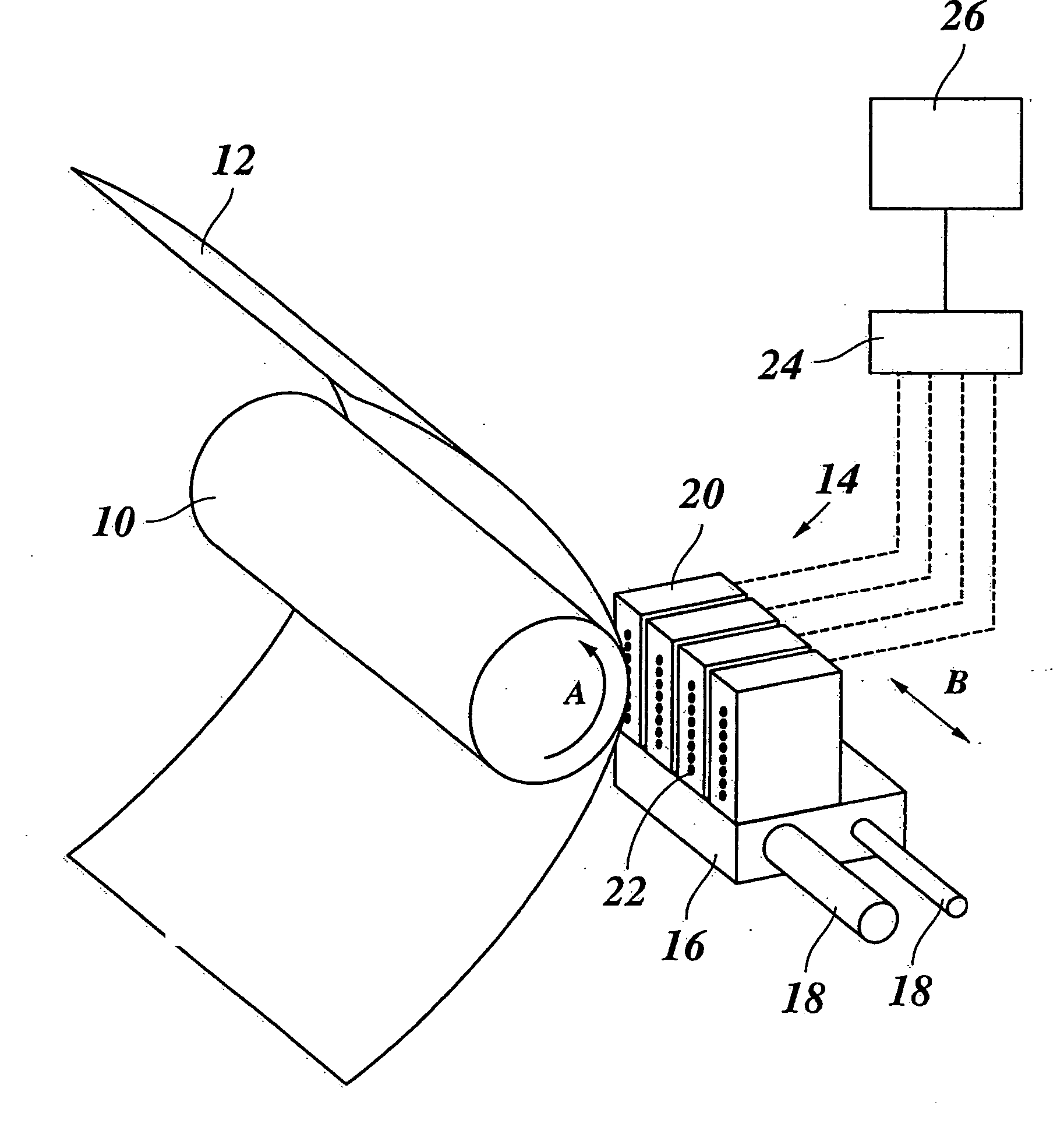 Method of camouflaging defective print elements in a printer