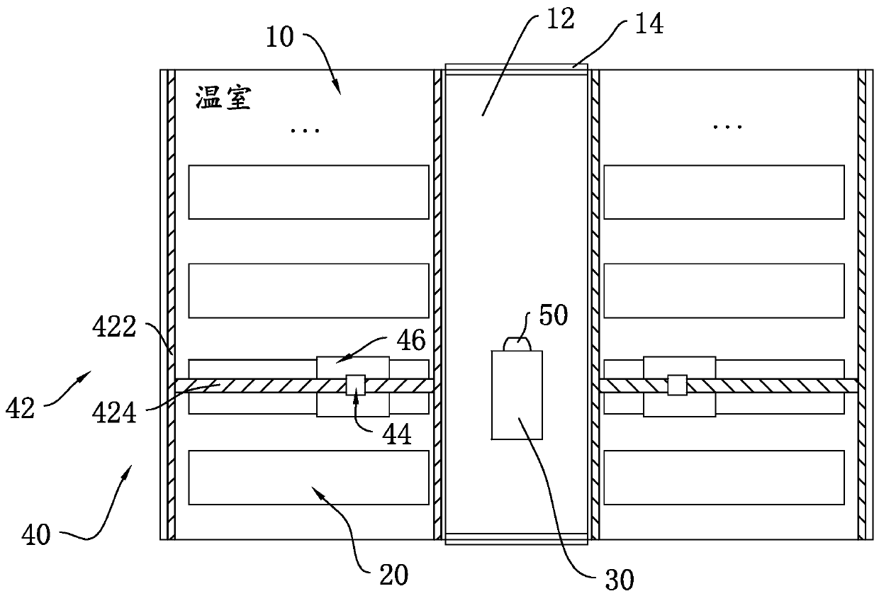 Rapid bed-moving system for large-area butterfly orchid seedlings