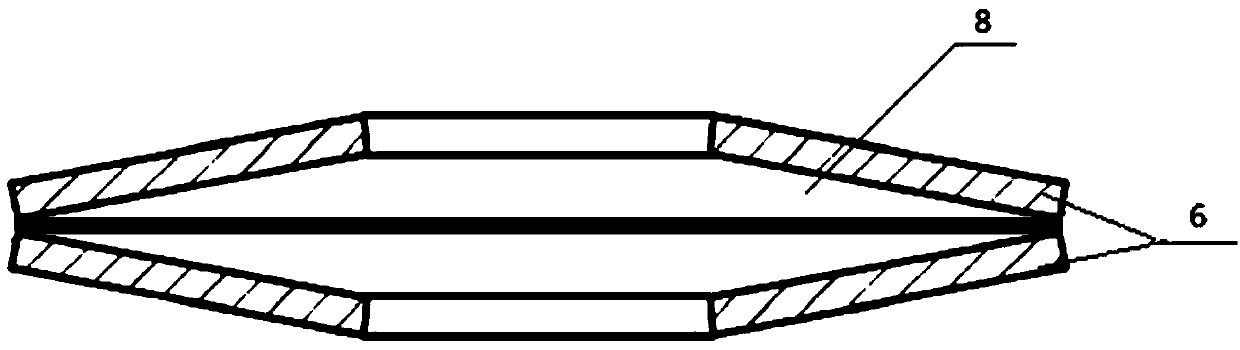 A disc spring viscoelastic vibration damping device