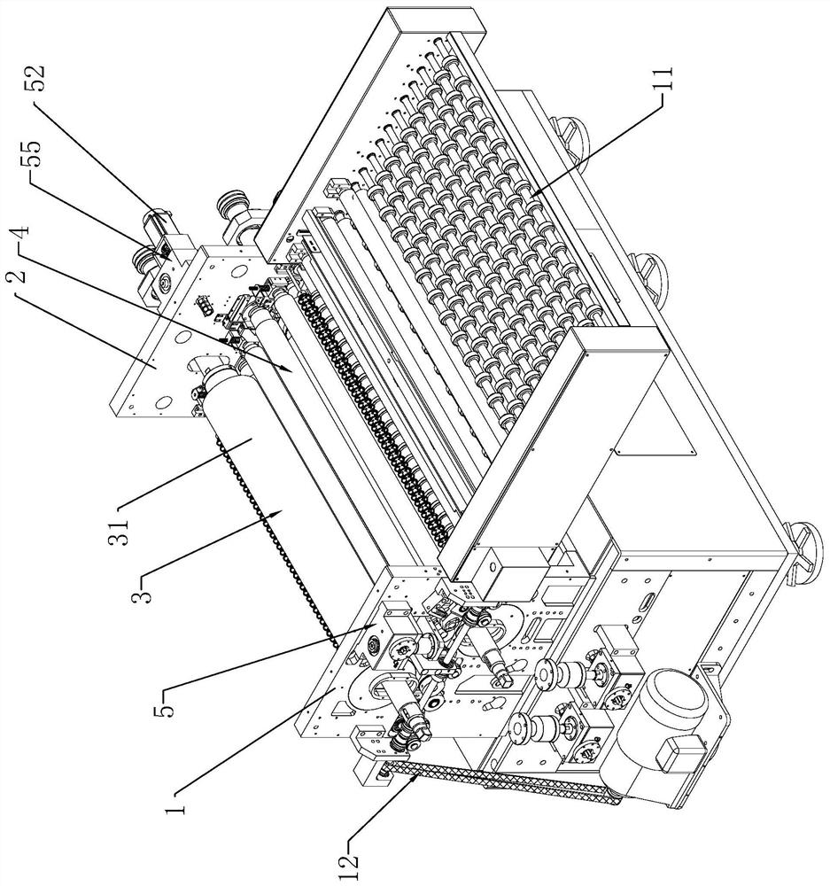 Thin plate grinding machine rolling structure