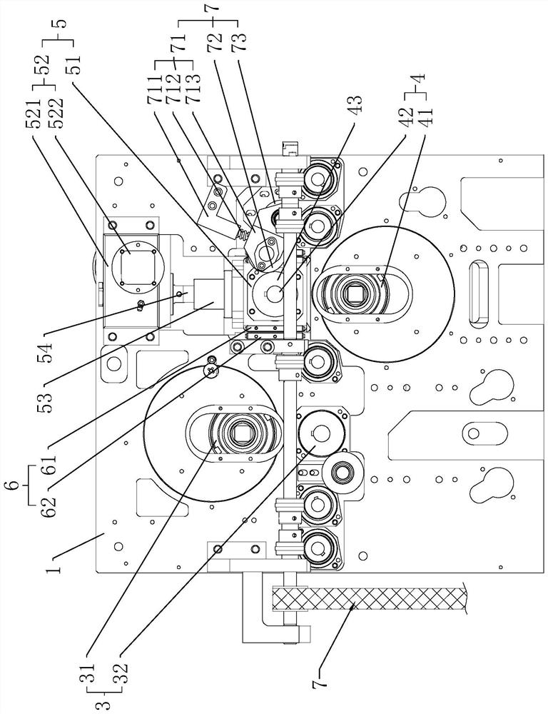 Thin plate grinding machine rolling structure