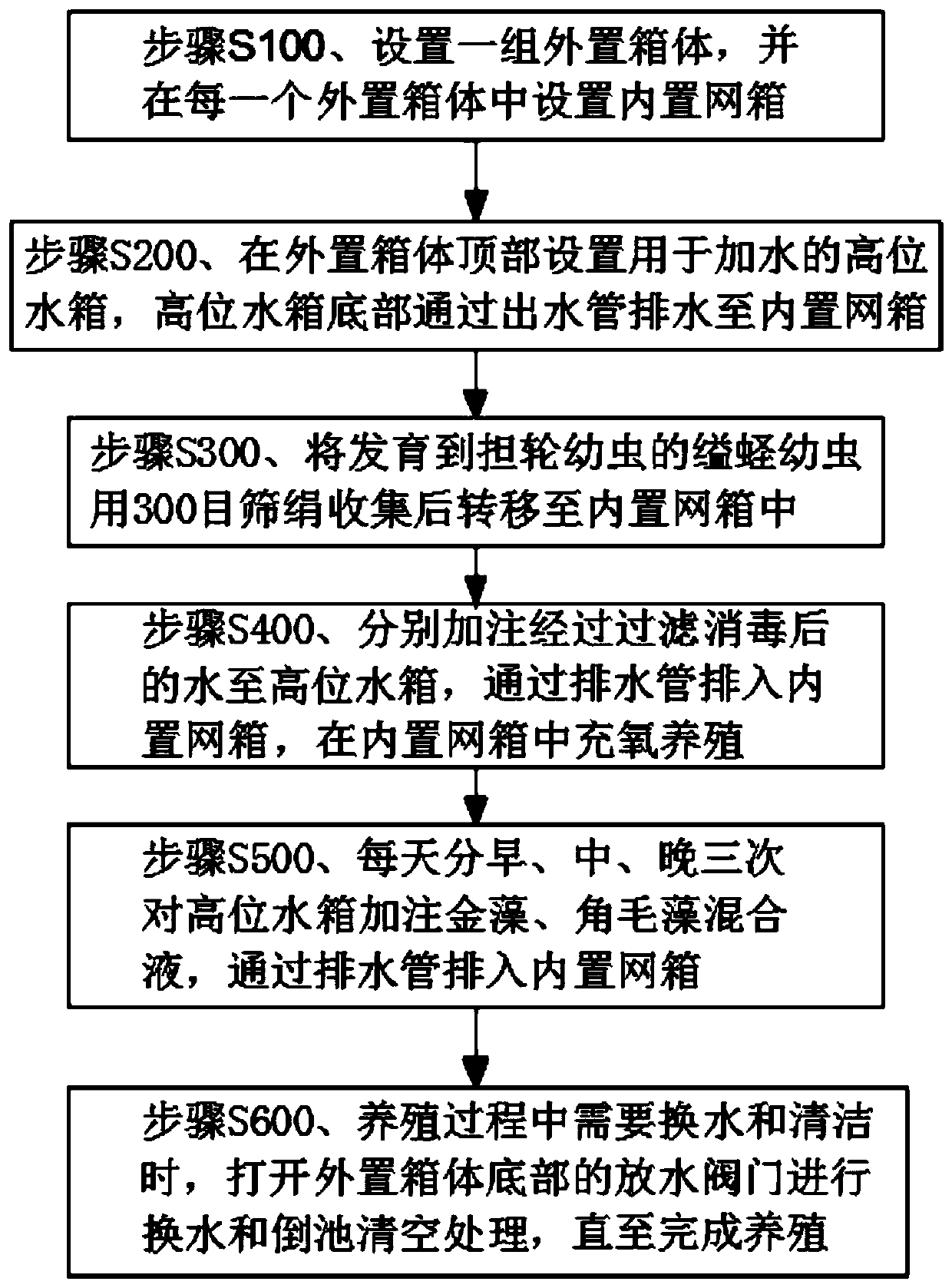 Method for breeding marine shellfish family in larval stage