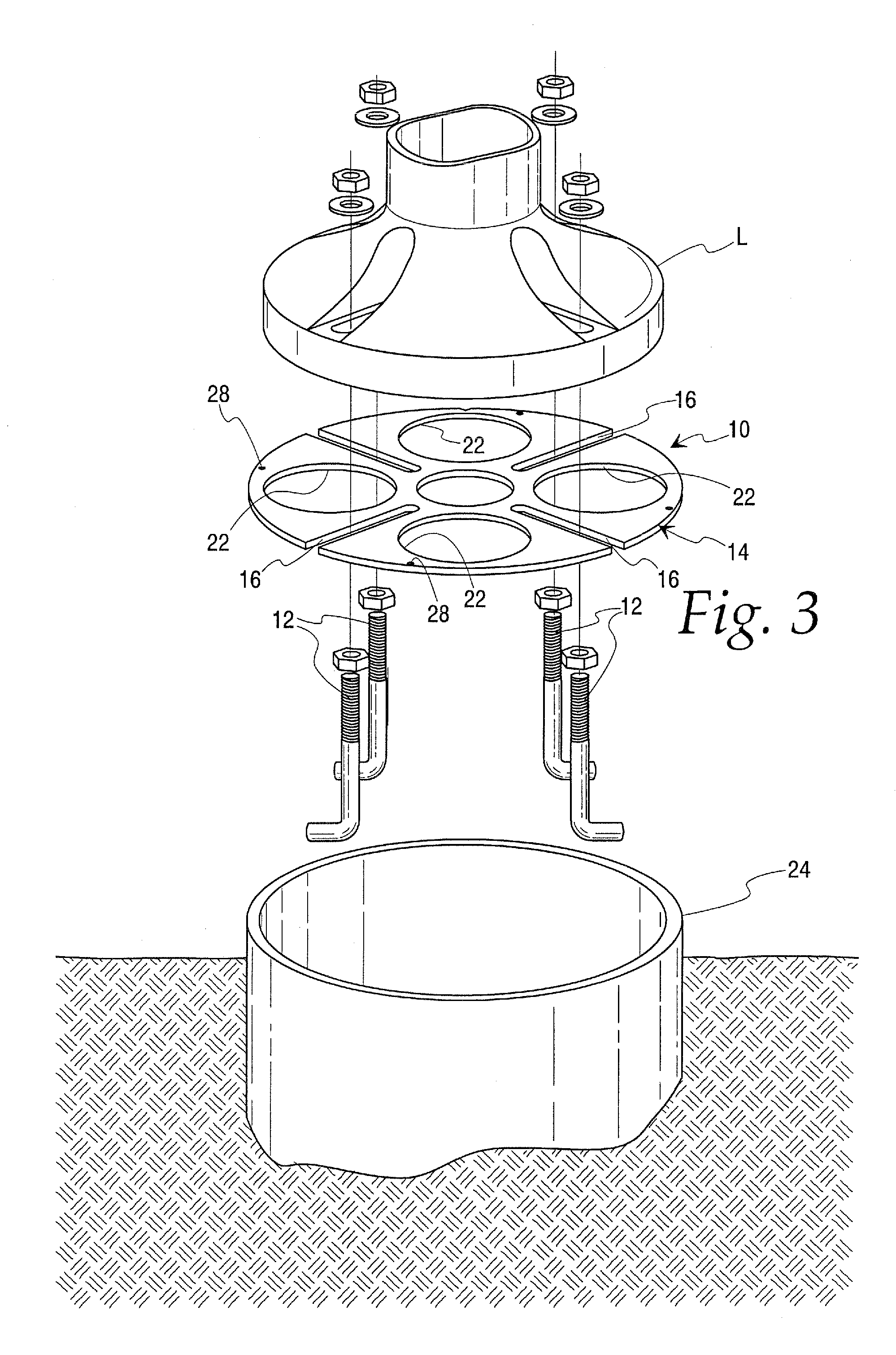 Anchor bolt template