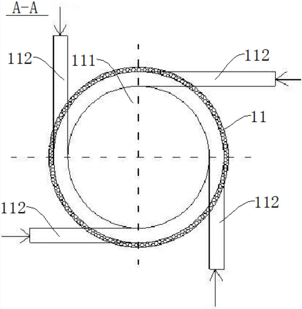 Liquid calcium carbide granulating device