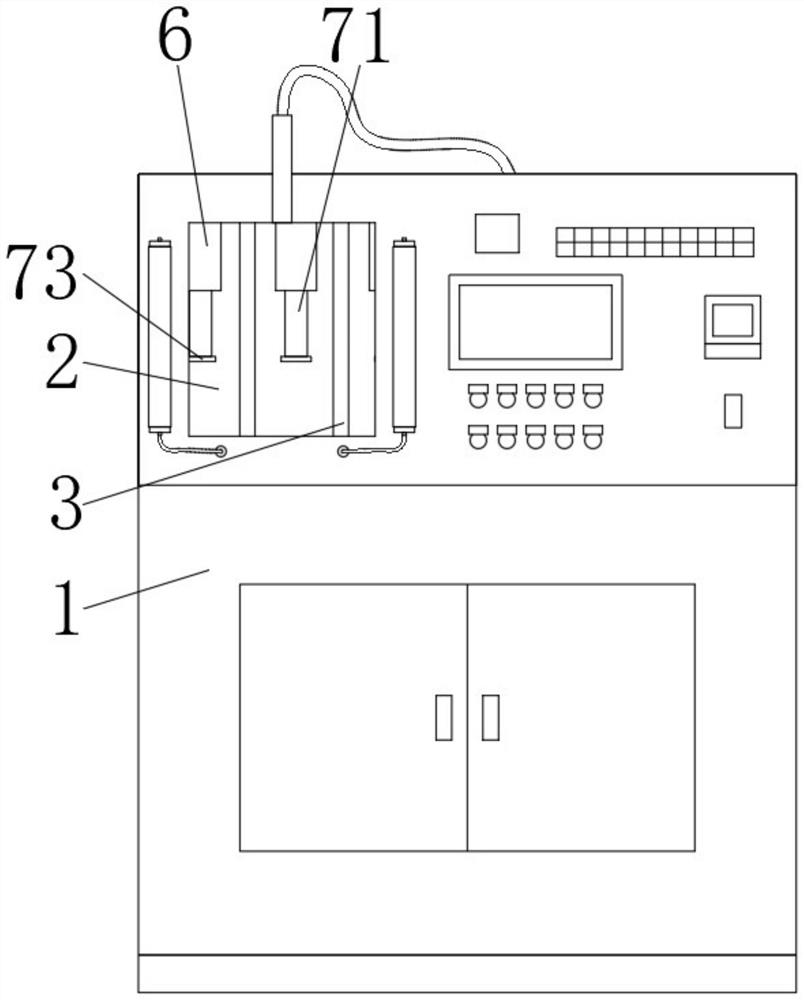 Multi-station safety valve airtightness detection device with limiting structure