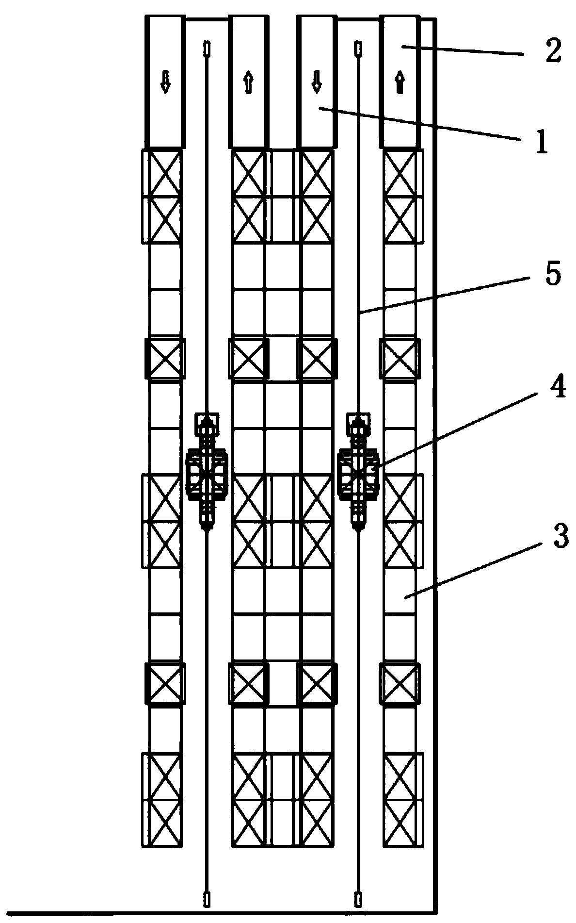 Three-dimensional warehouse for rapidly storing molds