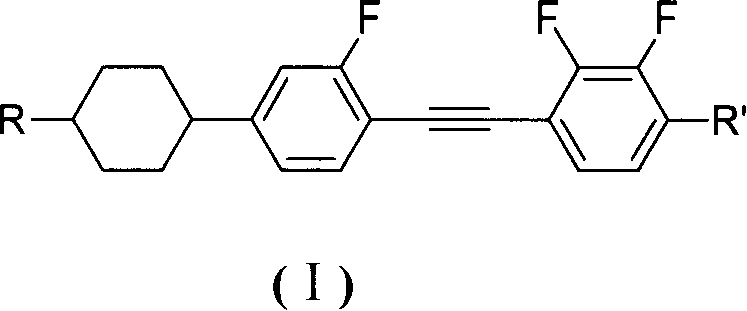 Diphenylacetylene liquid crystal compounds