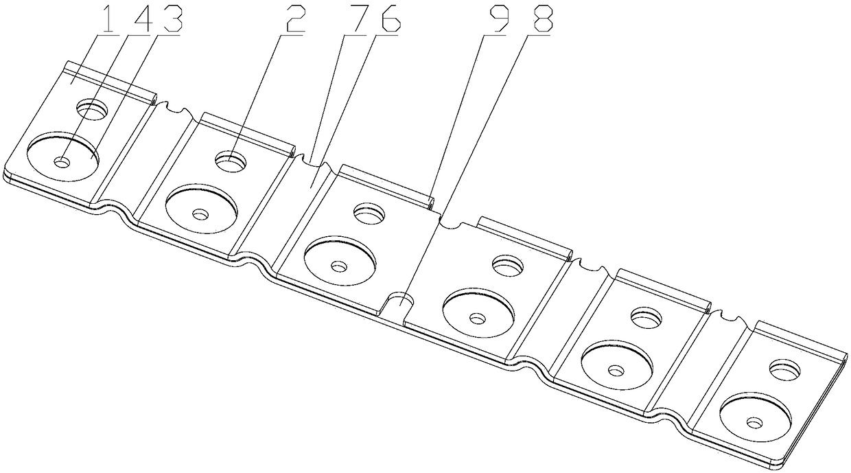 Busbar of high-rate discharging module