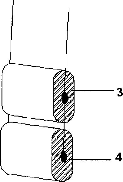 Method for manufacturing capacitor in parallel connection outside core