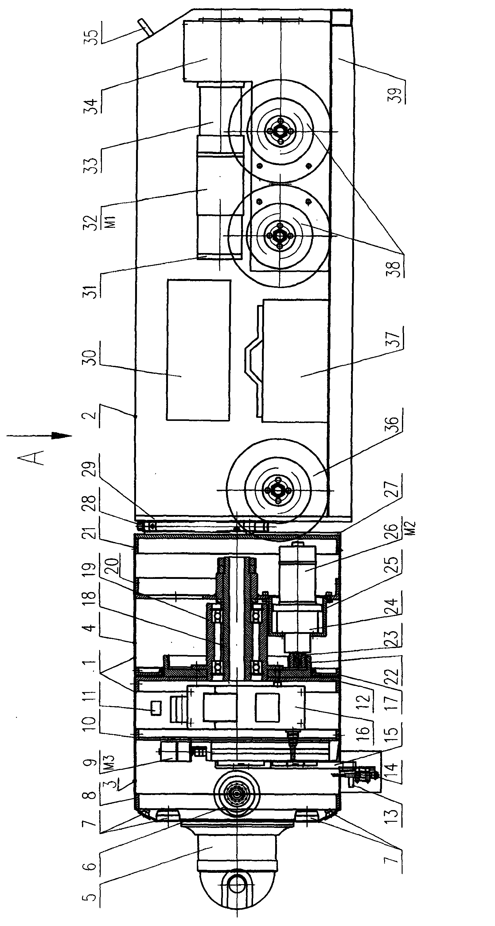 Automatically detecting machine for antirust coating in pipeline