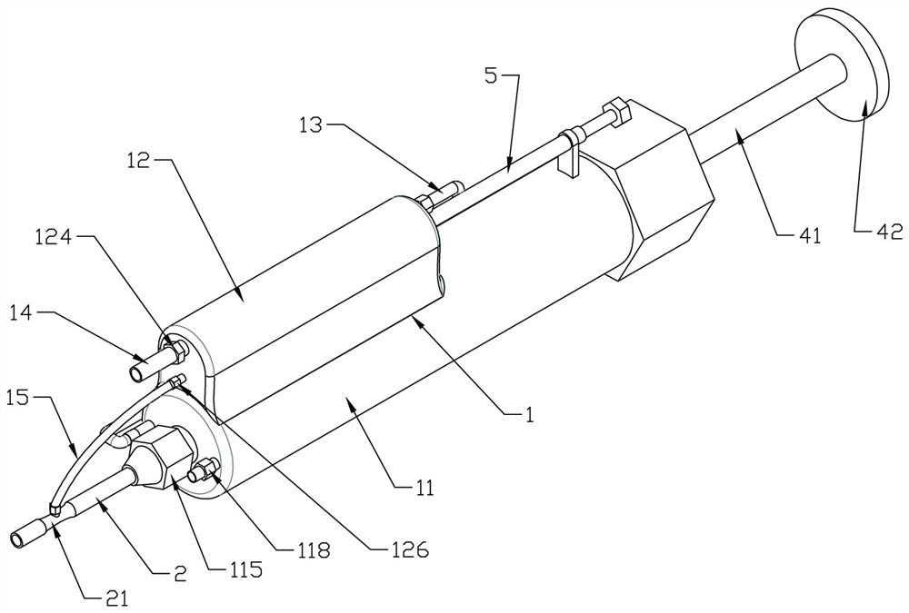 Local anesthesia controllable spraying device for clinical anesthesia