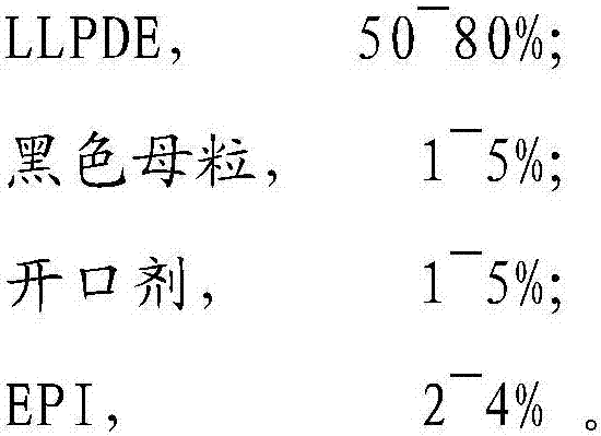 Degradable double-layer plastic express bag and preparation method thereof