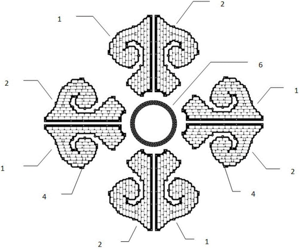 Solar panel of dabie-sulu pounds pattern and method of installing solar panel on Mongolian yurt