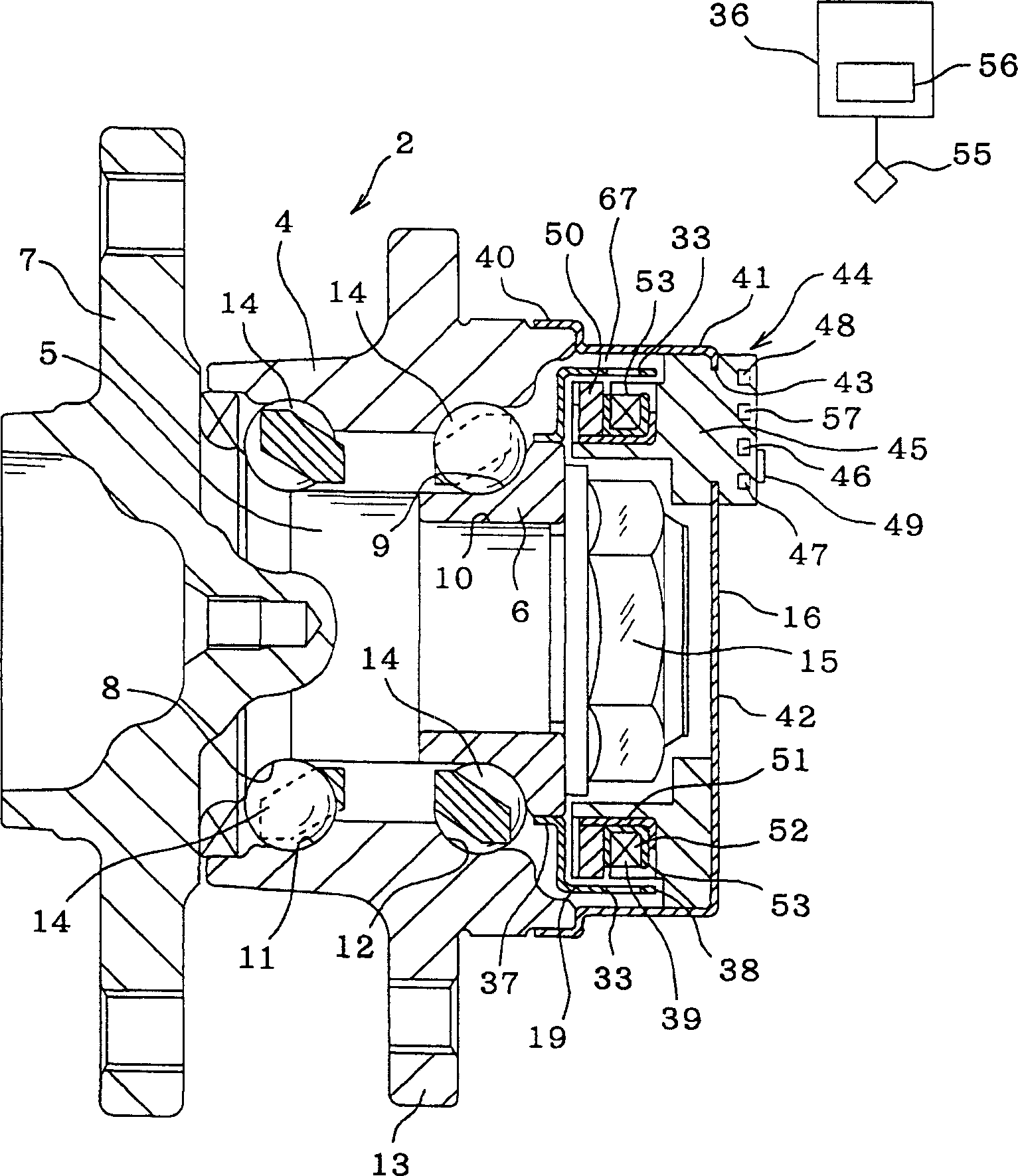 Rotational speed sensor device