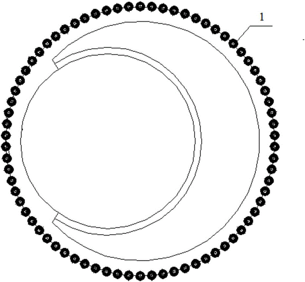 Swirl pool water stop curtain and construction method thereof