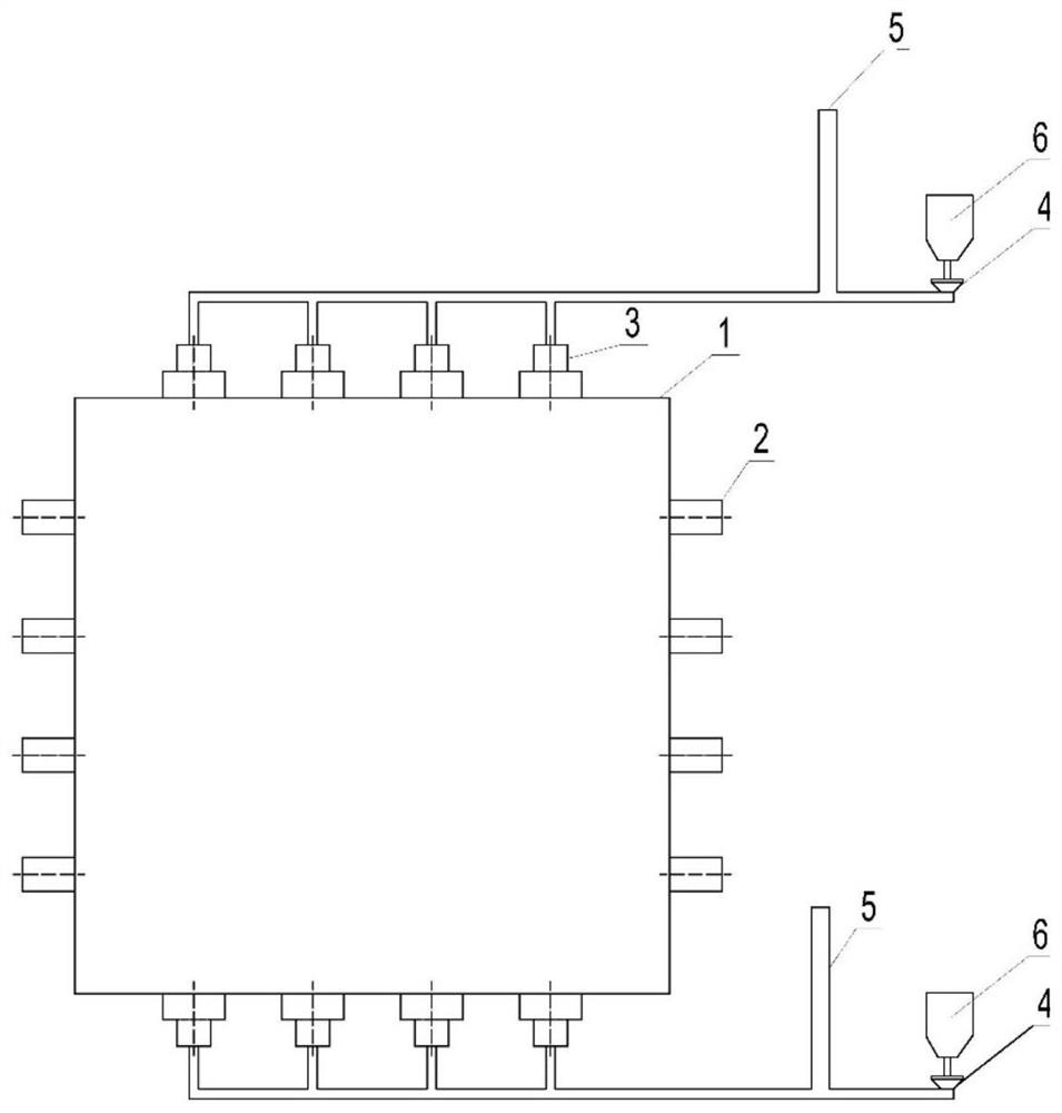 Combustion system with pre-combustion chamber combustors arranged on two side walls of boiler and combustion method