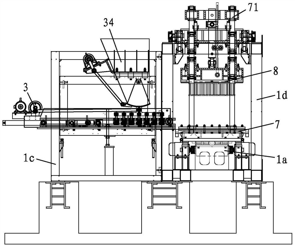 Supporting-plate-free brick making machine