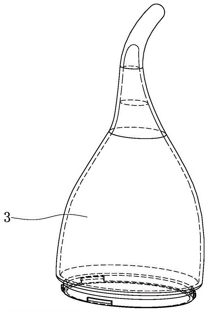 Manufacturing process and device for LED plastic pulled-tail bubble shells