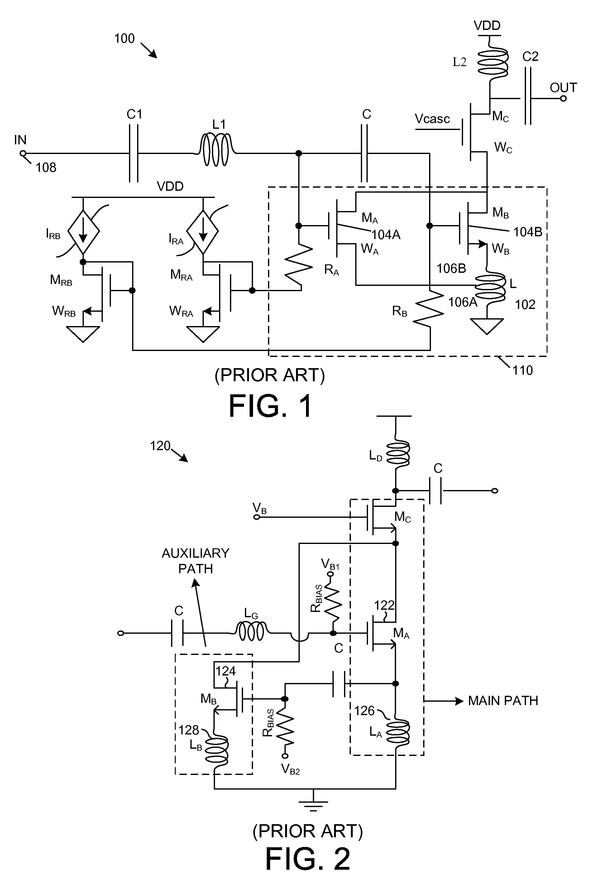 Multi-linearity mode LNA having a deboost current path