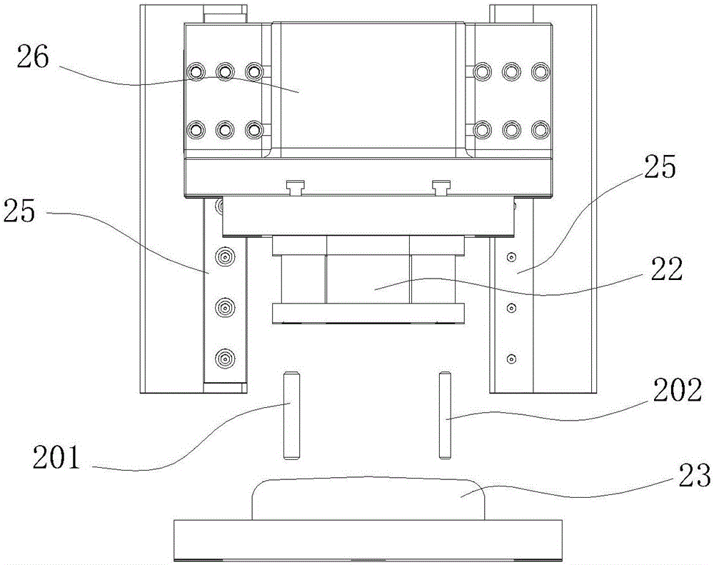 Open-type deep throat punching equipment