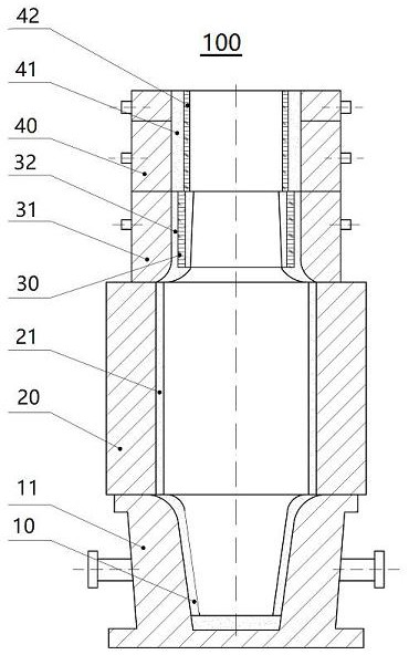 Large cast steel roller casting mold and upper roller neck feeding process