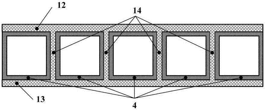 Sandwich structure composite material and preparation method thereof