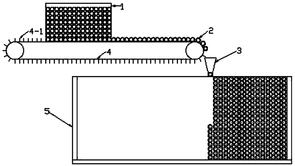 A light-transmitting concrete preparation device and preparation method