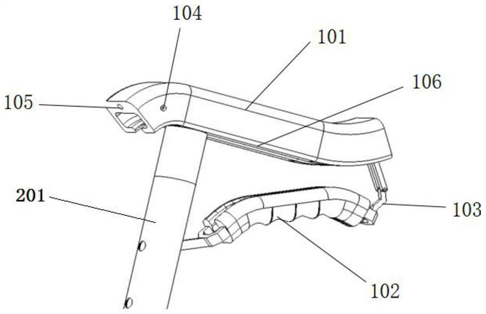 A graspable multifunctional crutch