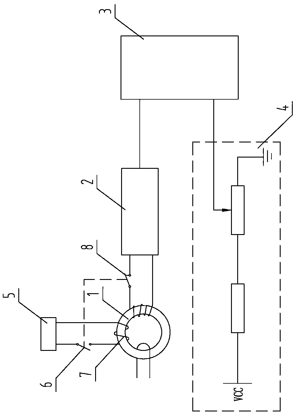 Micro-current apparent power sensing method and device