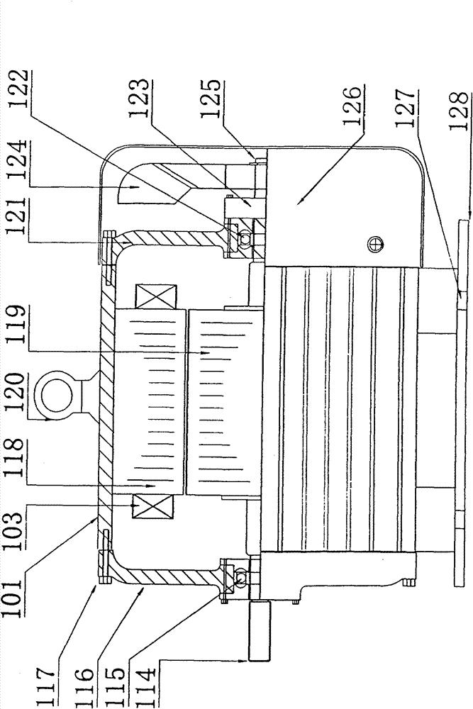 Three-phase single-section/double-section multiple-pole switching reluctance motor