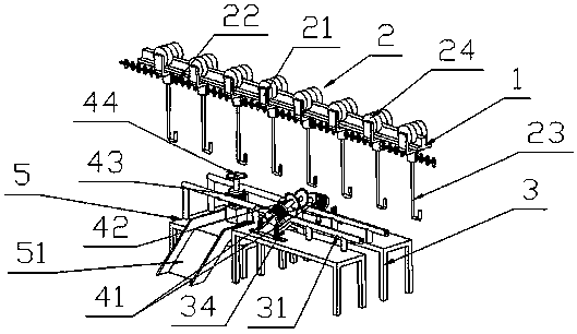 Automatic duck shell cutting device