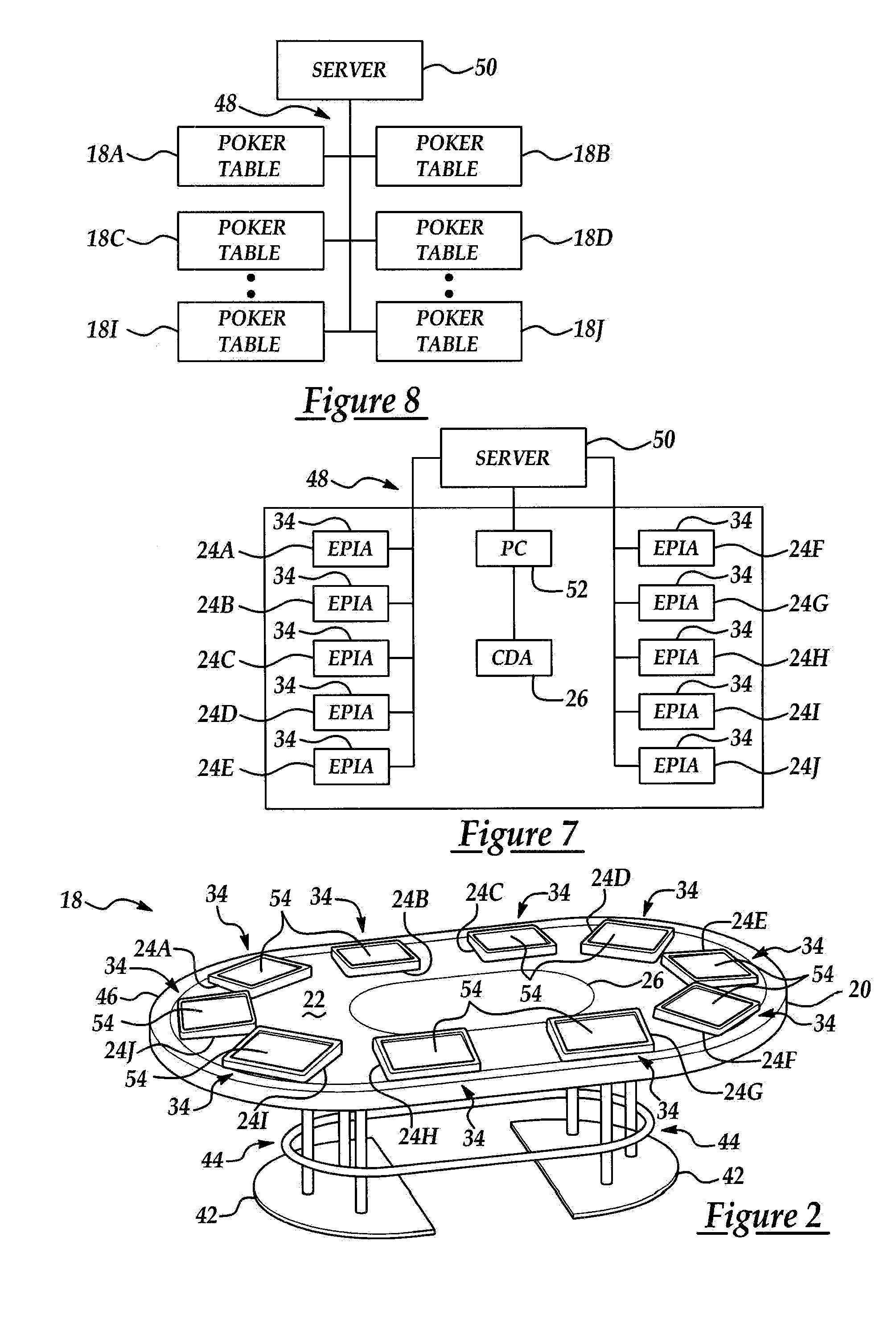 Host console of an electronic gaming system and method of moving a game controlled by the system