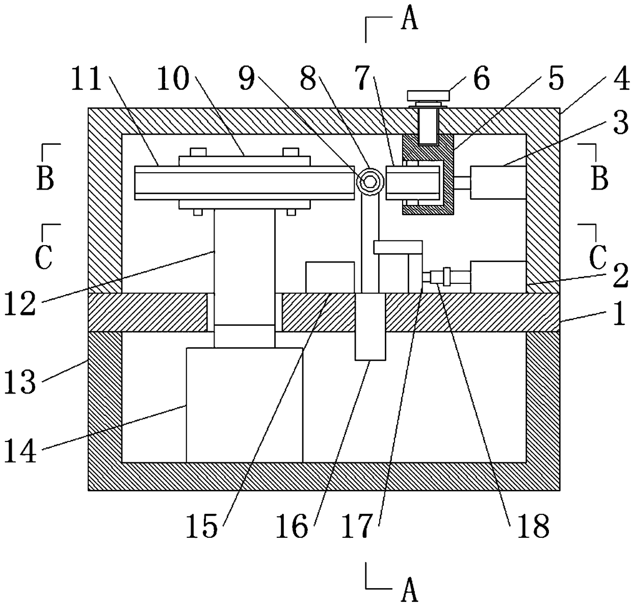 Large-curvature small-curvature one-time forming device for pipes