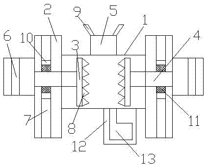 Novel rubbish waste recovery extrusion device